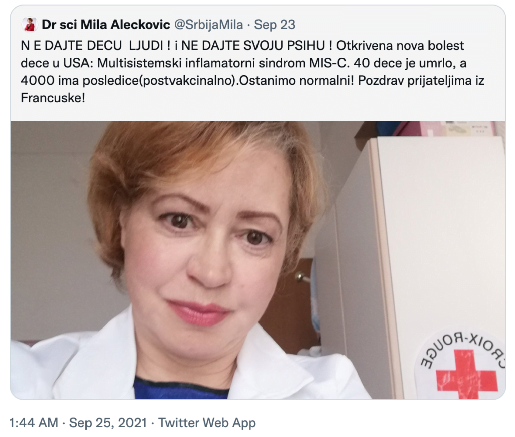 Dr sci Mila Aleksić